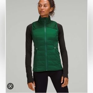 Lululemon Down For it All Vest Everglade Green 6
